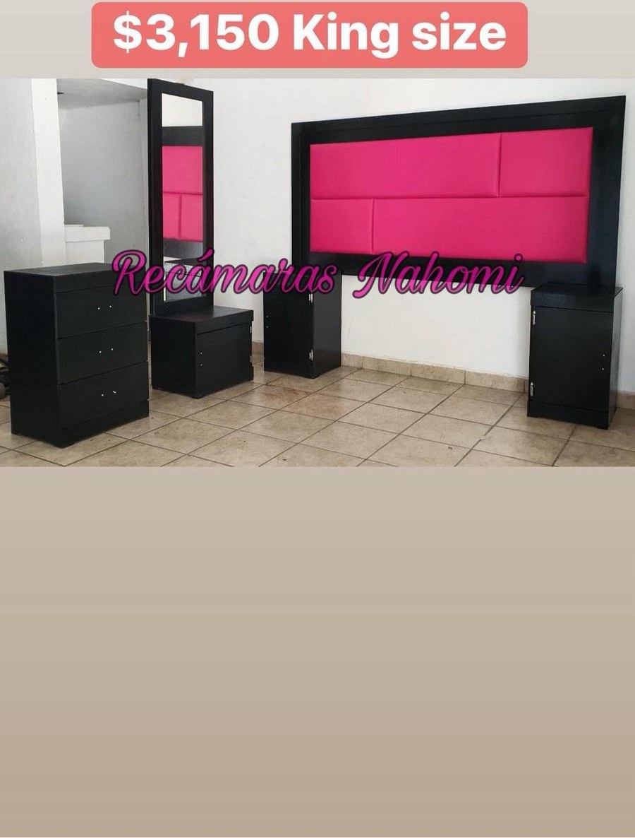 Recámara King Cabecera Fucsia