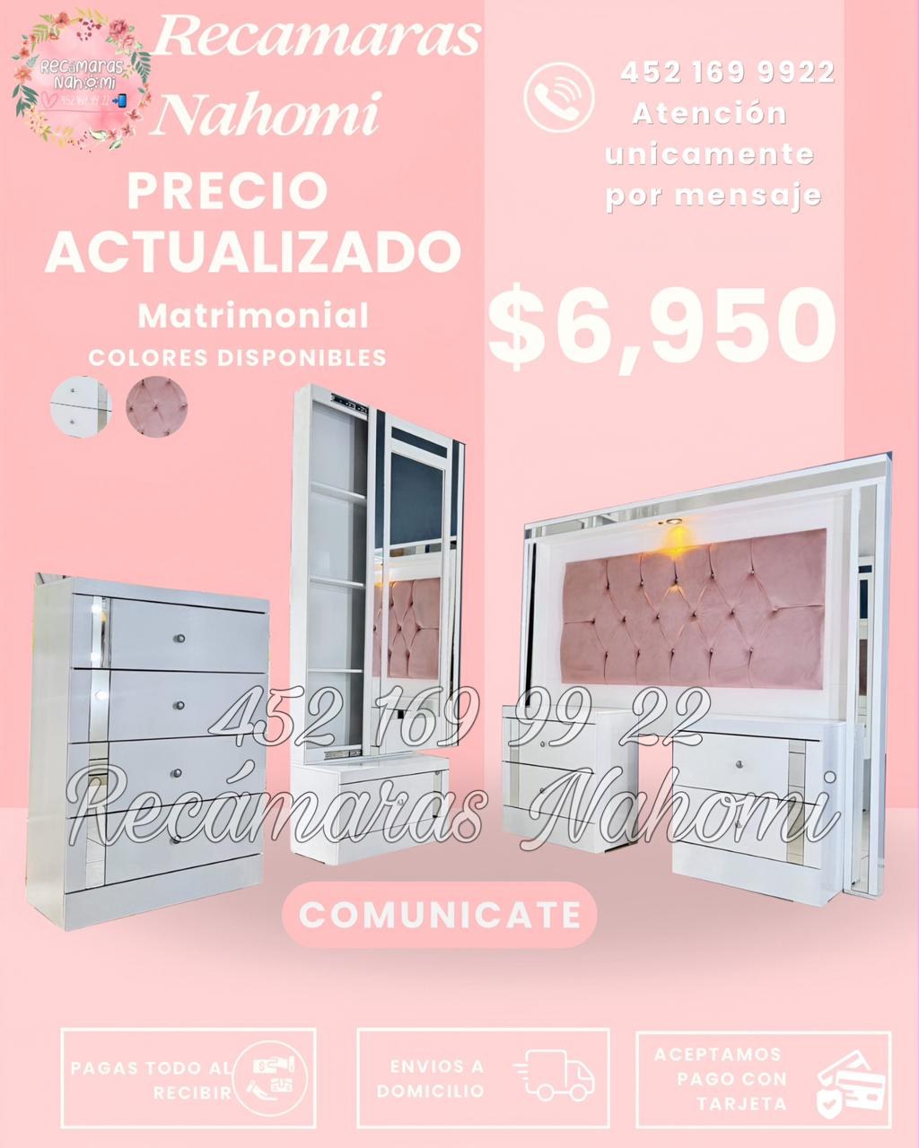 Recámara Blanca Rosa