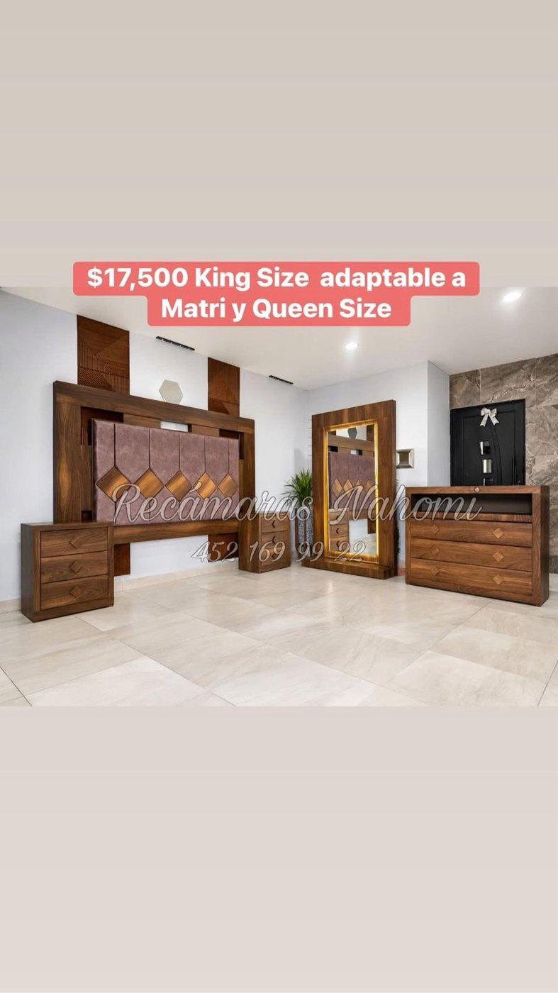 King Size Nogal Rombos