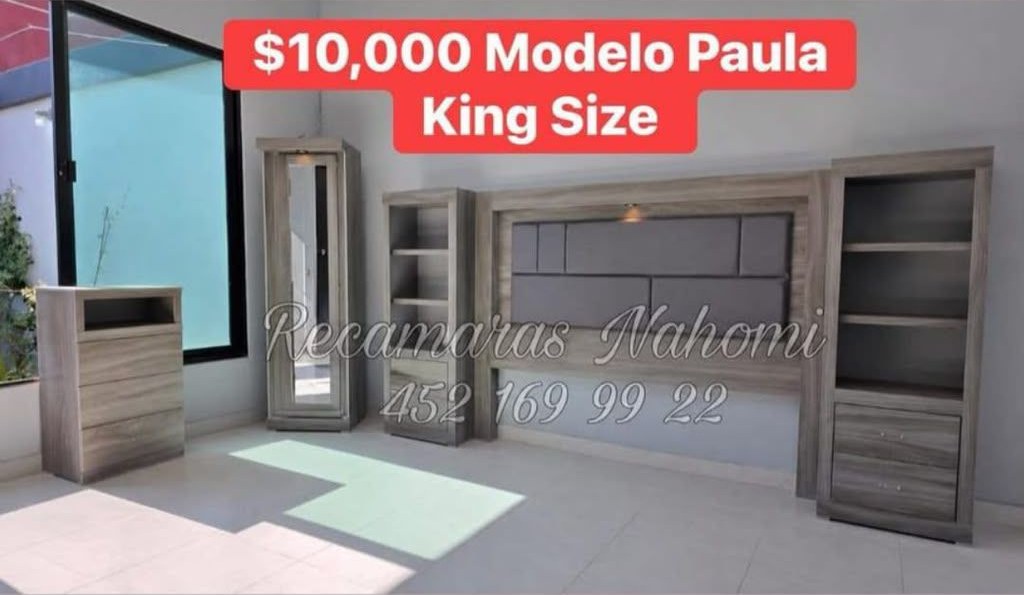 Recámara Modelo Paula King Size